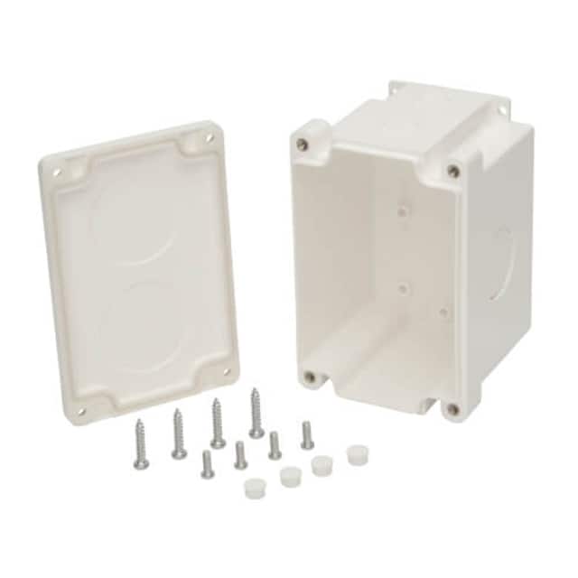 N206-SB01-IND JUNCTION BOX PLAS WHT 3"L X 3"W