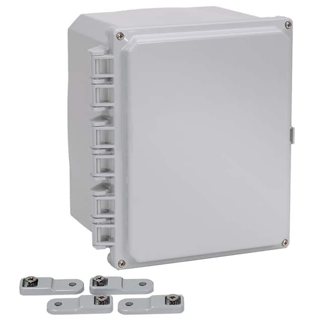 H10086H-6P ENCL PLAS GRY 10.540"L X 8.540"W