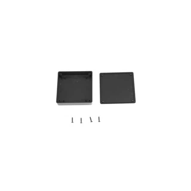 1551XXBK BOX ABS BLACK 3.150"L X 3.150"W