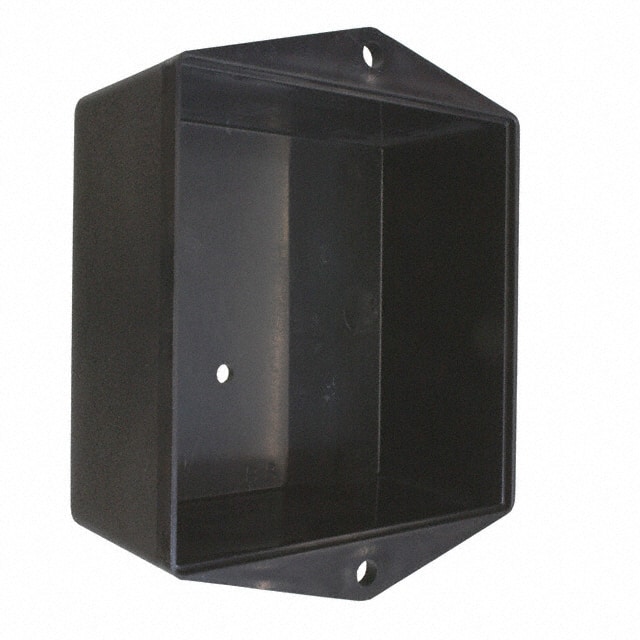 47805 BOX ABS BLACK 3"L X 3"W