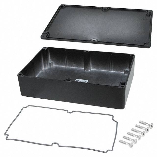 AN-1307-AB BOX ALUM BLACK 8.764"L X 5.758"W