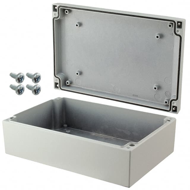 041624080 BOX ALUM GRAY 9.449"L X 6.299"W