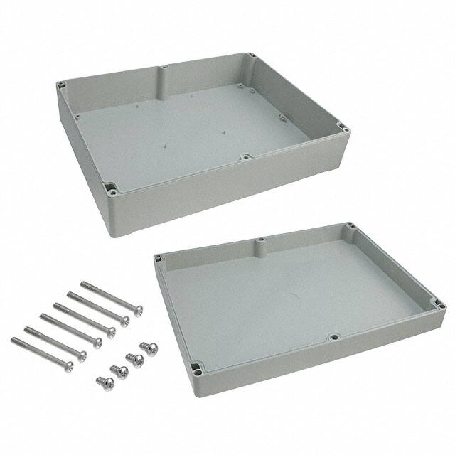092330090 BOX ABS GRAY 11.811"L X 9.055"W