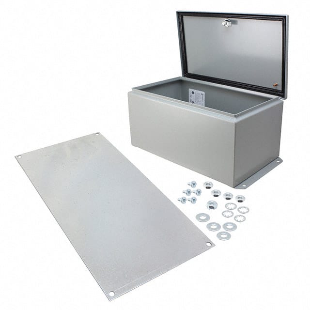 EJ1486 BOX STEEL GRAY 14"L X 8"W