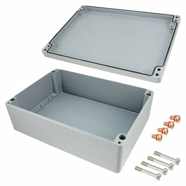012333110 BOX ALUM GRAY 12.992"L X 9.055"W
