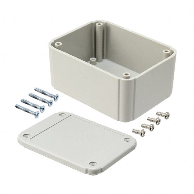 RL6115 BOX ABS GRAY 3.150"L X 2.362"W