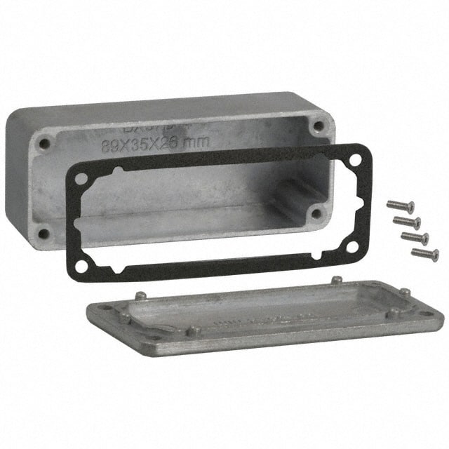 CN-5702 BOX ALUM NAT 3.520"L X 1.380"W