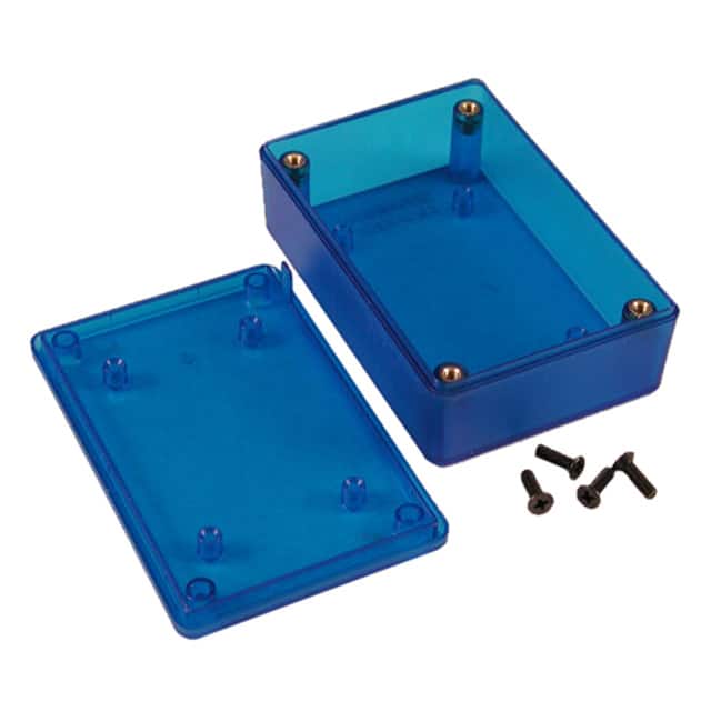 1591XXMTBU BOX ABS TRN BLUE 3.4"L X 2.25"W