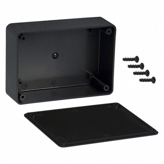 CU-388 BOX ABS BLACK 4.316"L X 3.065"W