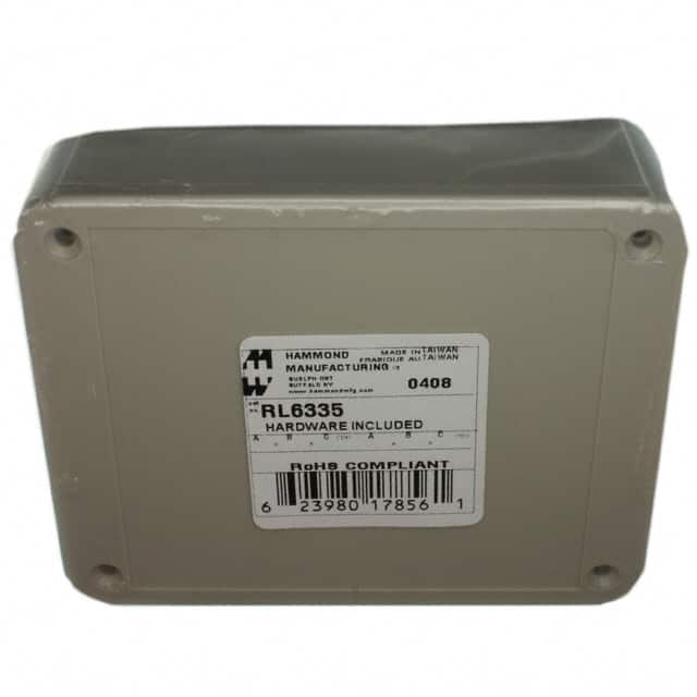 RL6335 BOX ABS GRAY 4.901"L X 3.937"W