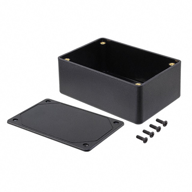 CU-3281 BOX ABS BLACK 4.604"L X 3.104"W