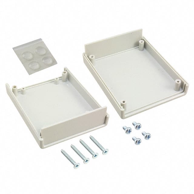 1593BBGY BOX ABS GRAY 3.752"L X 3.044"W