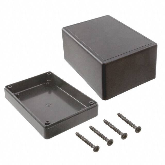 CU-1476 BOX ABS BLACK 4.500"L X 3.250"W