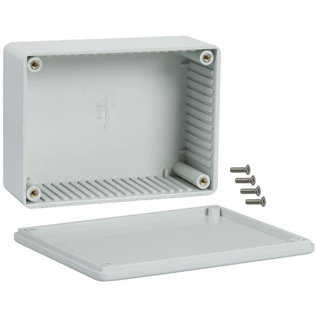 1591SGY BOX ABS GRAY 4.335"L X 3.236"W