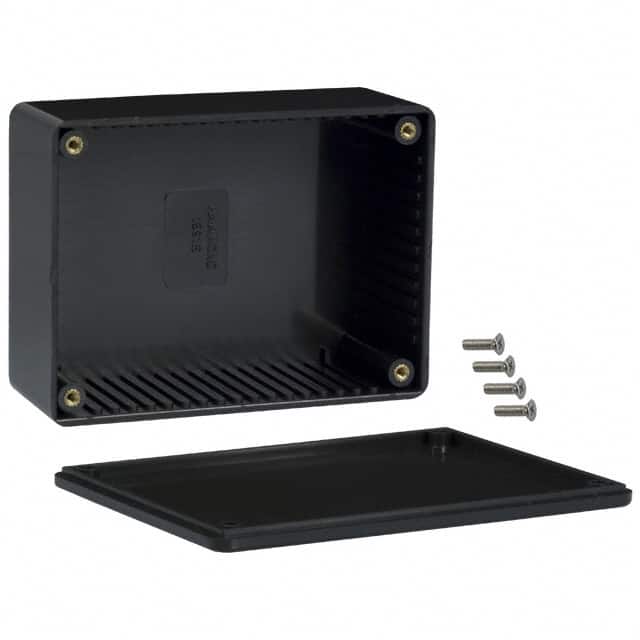 1591SBK BOX ABS BLACK 4.335"L X 3.236"W