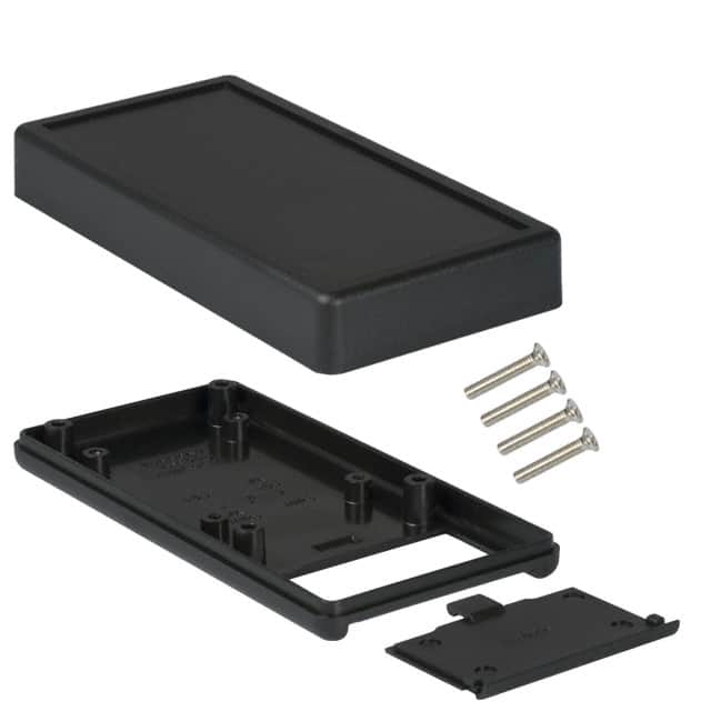 1599BBKBAT BOX ABS BLACK 5.118"L X 2.559"W