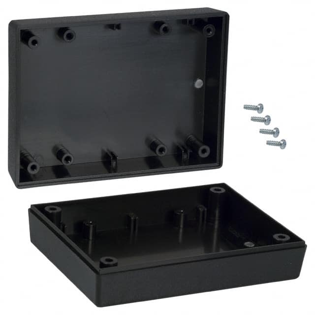 131I,BK BOX ABS BLACK 4.380"L X 3.250"W