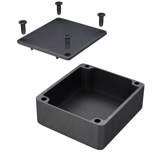 1550QBK BOX ALUM BLACK 2.362"L X 2.165"W