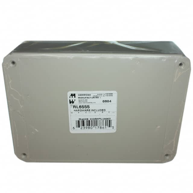 RL6555 BOX ABS GRAY 6.890"L X 4.921"W