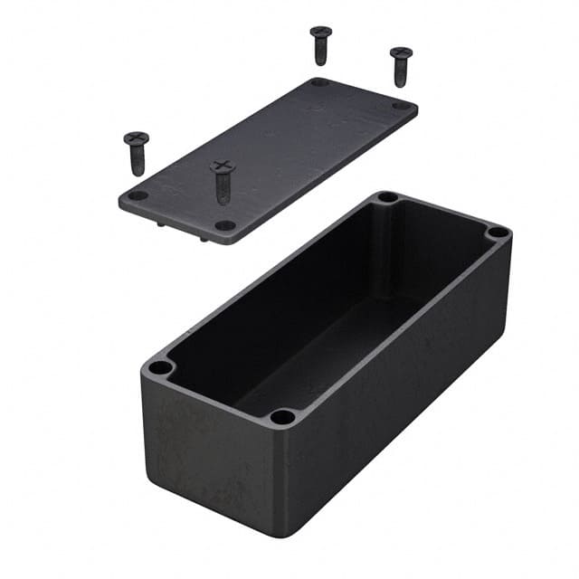 1550WABK BOX ALUM BLACK 3.504"L X 1.378"W