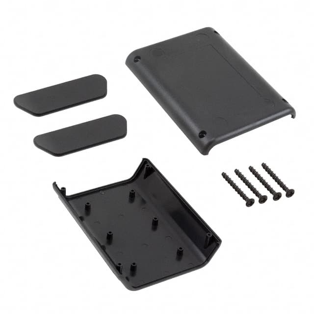 PC-11535 BOX ABS BLACK 5.004"L X 3.800"W