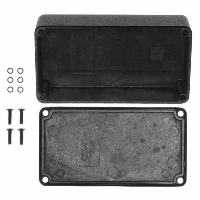 1590WBBK BOX ALUM BLACK 4.409"L X 2.382"W