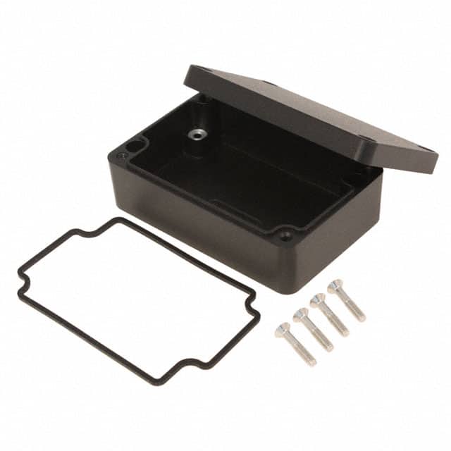 1550Z103BK BOX ALUM BLACK 3.874"L X 2.535"W