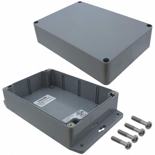 PN-1327-DGMB BOX ABS GRAY 6.732"L X 4.764"W