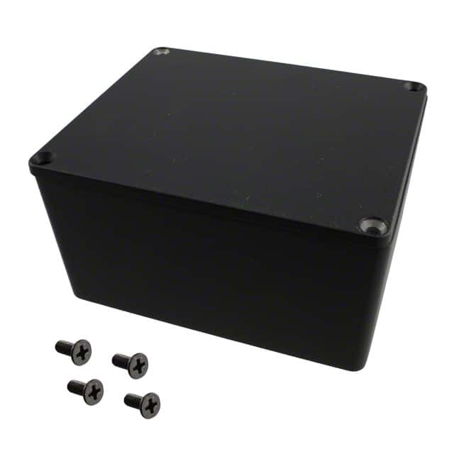 1590CEBK BOX ALUM BLACK 4.740"L X 3.953"W