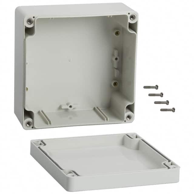 1554NGY BOX ABS GRAY 4.724"L X 4.724"W