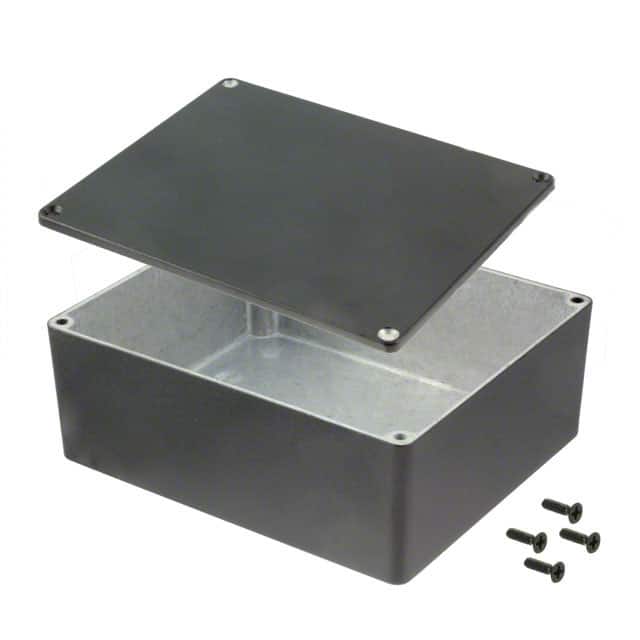 1590XBK BOX ALUM BLACK 5.717"L X 4.772"W