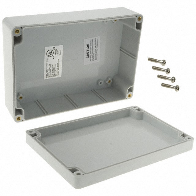 PN-1324 BOX PLAS GRAY 6.732"L X 4.764"W
