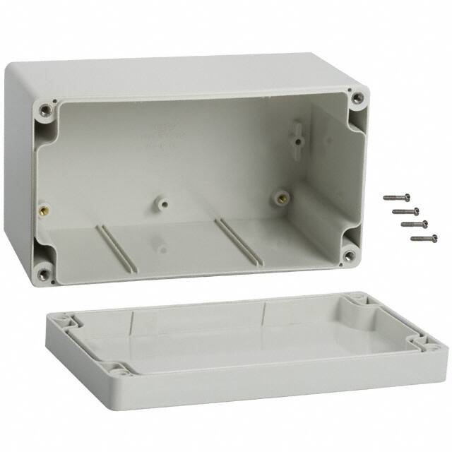1554KGY BOX ABS GRAY 6.299"L X 3.543"W
