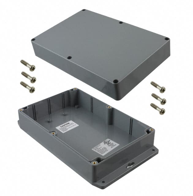 PN-1329-DGMB BOX ABS GRAY 8.740"L X 5.748"W