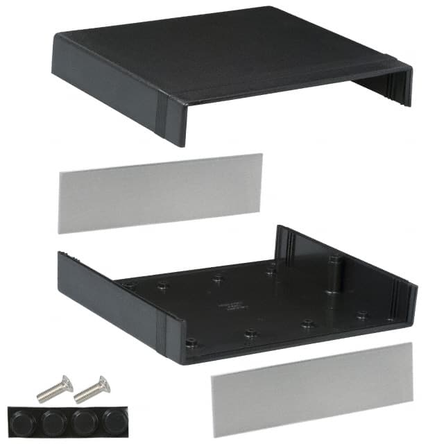 1598DBK BOX ABS BLACK 7.077"L X 8.075"W