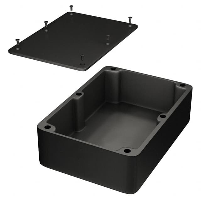 1550EBK BOX ALUM BLACK 6.732"L X 4.764"W