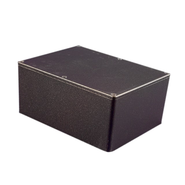 1550LBK BOX ALUM BLACK 6.512"L X 5.016"W