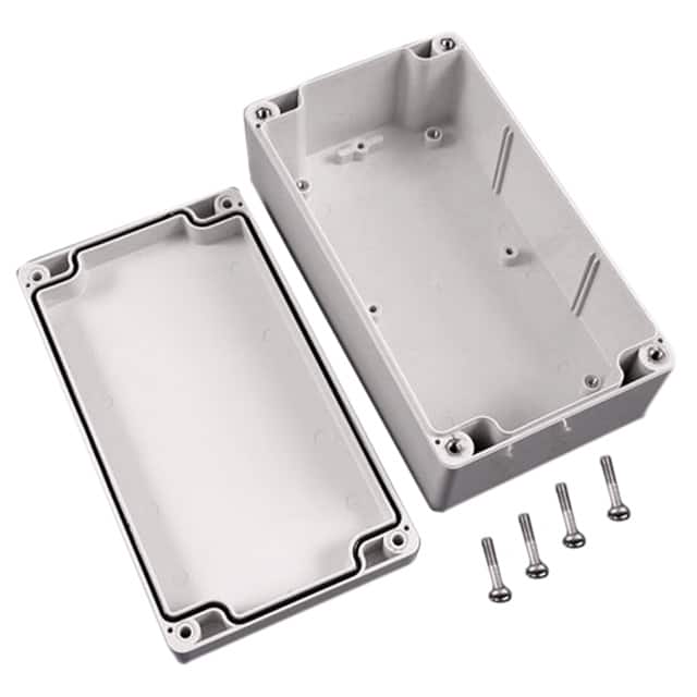 1554J2GY BOX PLAS GRAY 6.299"L X 3.543"W