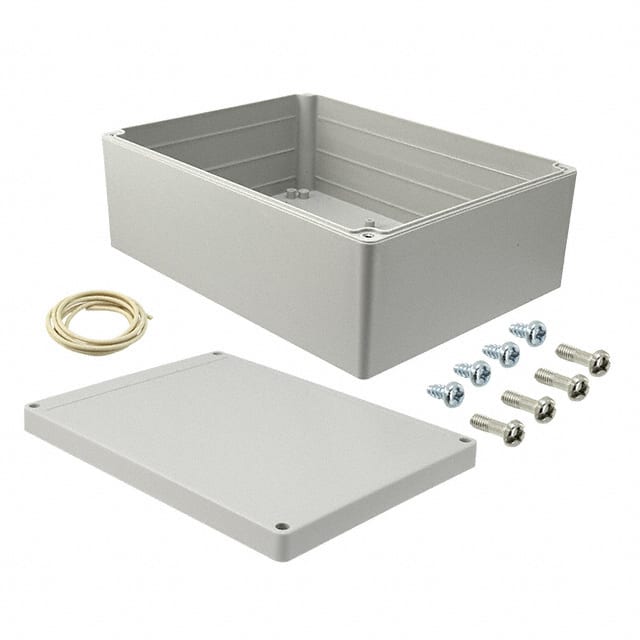 RP1465 BOX ABS GRAY 8.661"L X 6.495"W