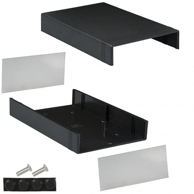 1598GBK BOX ABS BLACK 9.831"L X 6.260"W