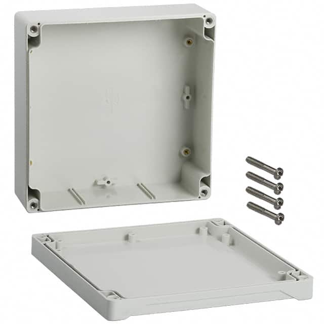 1555RGY BOX ABS GRAY 6.299"L X 6.299"W