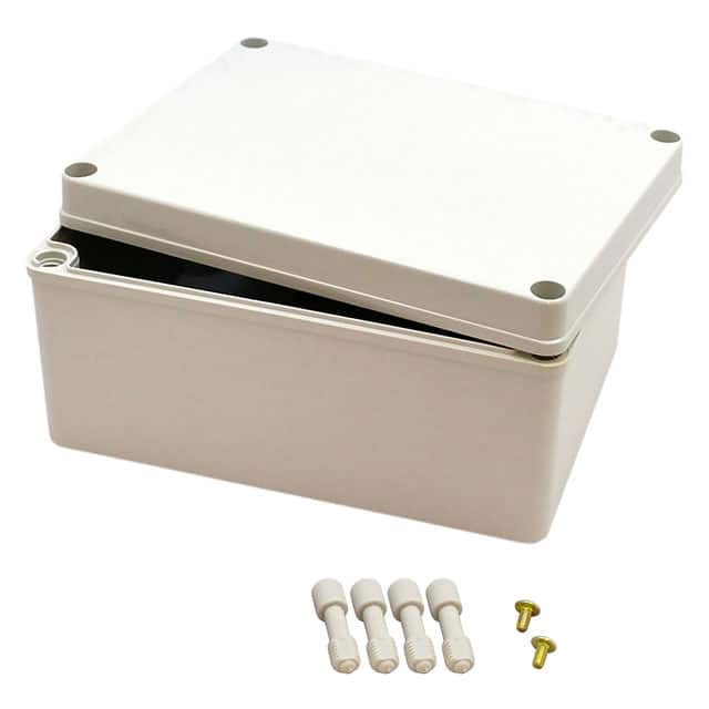 PTS-25328 BOX PLAS GRAY 7.874"L X 5.906"W