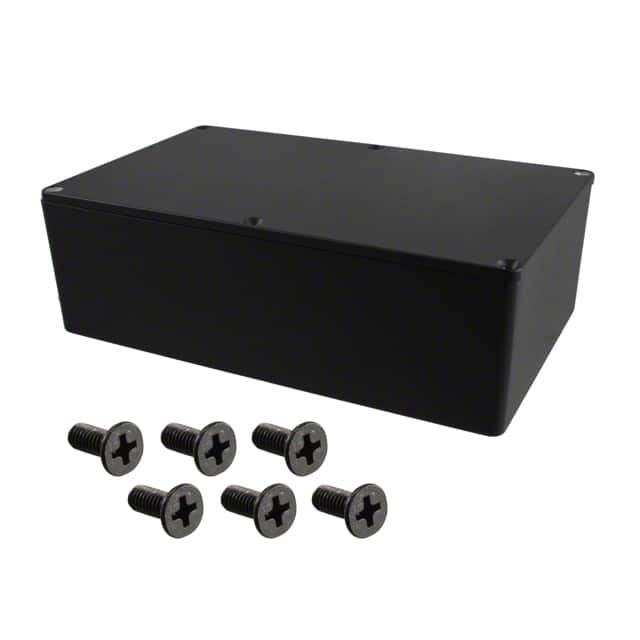 1590DEBK BOX ALUM BLACK 7.882"L X 4.732"W