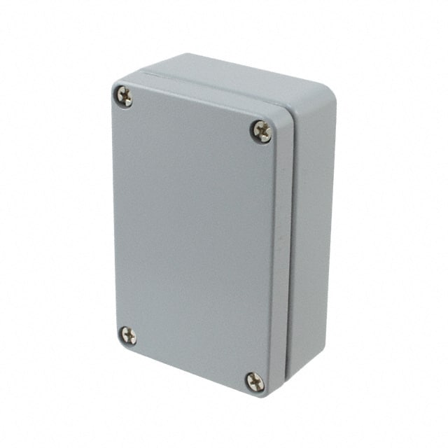 010610030 BOX ALUM GRAY 3.858"L X 2.520"W