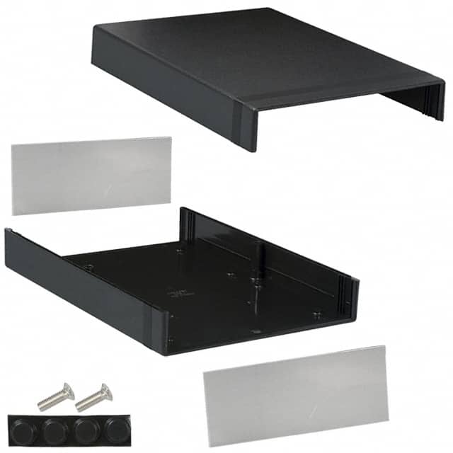 1598JBK BOX ABS BLACK 11.028"L X 7.854"W