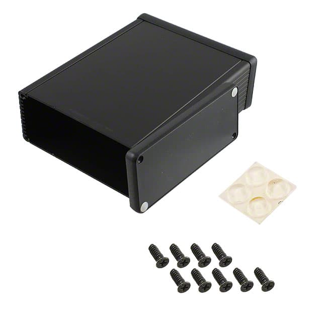 1455Q1602BK BOX ALUM BLACK 6.299"L X 4.921"W
