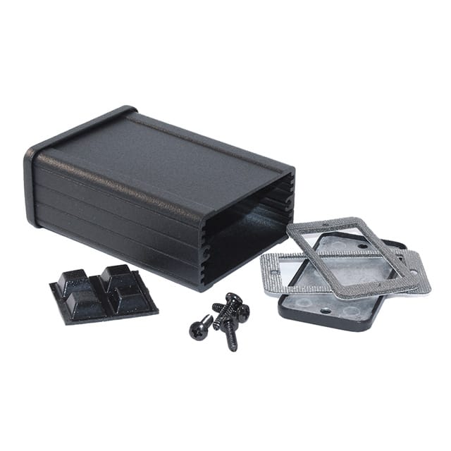 1457C801EBK BOX ALUM BLACK 3.484"L X 2.441"W