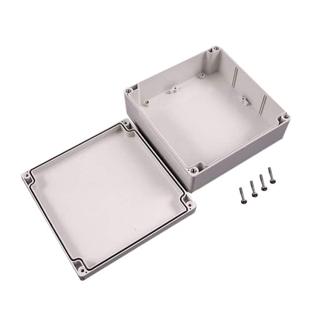 1554R2GY BOX PLAS GRAY 6.299"L X 6.299"W