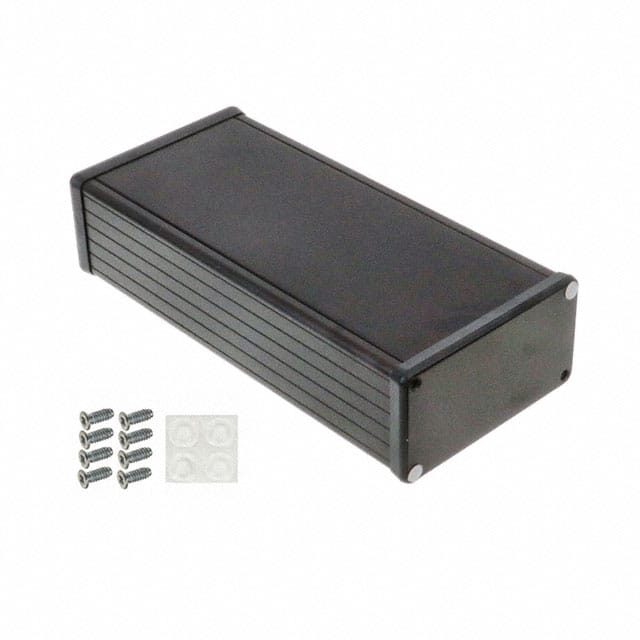 1455N2201BK BOX ALUM BLACK 8.661"L X 4.055"W