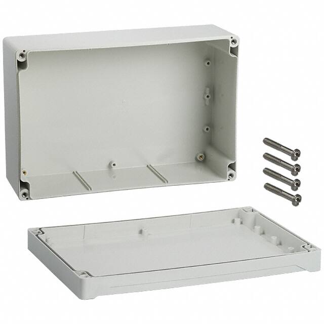 1555VGY BOX ABS GRAY 9.449"L X 6.299"W